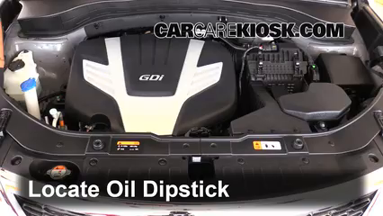 2014 Kia Sorento EX 3.3L V6 Oil Check Oil Level
